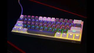 Игровая клавиатура механическая Redragon Fizz Rainbow K-617-R тихая 60%