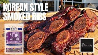 Korean Style Ribs with Knotty Wood Plum Pellets | RECTEQ RT-700