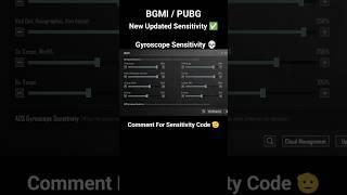  BGMI Scope Setting 2x 3x 4x 6x 8x | New Best Sensitivity Settings | No Recoil #shorts #bgmi #viral