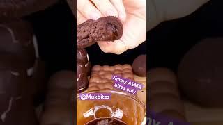 Jimmy ASMR chocolate mochi rice cake candy sweets ice cream bread mukbang bites only #shorts #viral