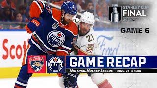 Gm 6: Panthers @ Oilers 6/21 | NHL Highlights | 2024 Stanley Cup Final