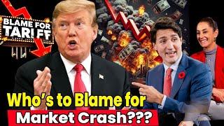 Trump Holds DISASTER Presser, CRASHES MARKETS—Stocks FALL after Trump CONFIRMS Mexico Canada Tariffs