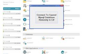 C# - Connect To Cpanel MySql Database Remotely In C#