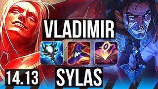 VLADIMIR vs SYLAS (MID) | 11/2/14, 800+ games, Godlike | VN Grandmaster | 14.13