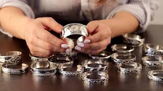Кубачинские браслеты из серебра с чернью купить в магазине Апанде. РУ