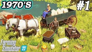 1970'S. Start with 0$. NEW SERIES  in Farming Simulator 22. FS 22. Timelapse.  Ep 1.