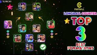 Top 3 Longball Counter Best Formations in eFootball 2024 Mobile