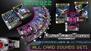 Kamen Rider CSM Decade Decadriver and K Touch ALL CARD SOUNDS