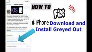 iPhone Software Update Download and Install Greyed Out on iPhone in iOS 14.7.1 || iOS 15