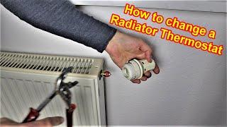 Change a Radiator thermostat - How to remove and replace a thermostatic radiator valve head