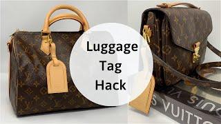 LUGGAGE TAG HACK | HOW TO HANG TAGS ON YOUR LOUIS VUITTON BAGS! PRO TIP