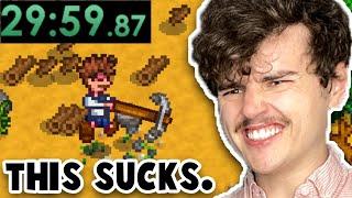 I Speedran Clearing an Entire Farm in Stardew Valley. It Was Painful.