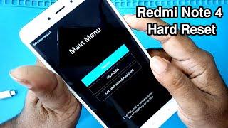 How to Redmi Note 4 Hard Reset | Redmi Note 4 Factory Reset |