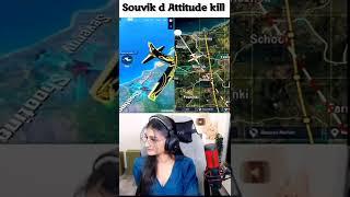 Payal gaming reaction on souvik d  souvik d attitude kill #shorts #viral #bgmi #pubg