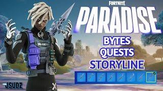 *NEW* Fortnite | BYTES  STORYLINE QUESTS | How To Unlock ALL Pickaxe Styles For Bytes! (Guide)