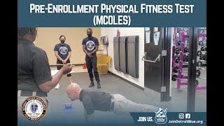 Pre-Enrollment Physical Fitness Test for MCOLES