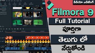 Filmora 9 Full Tutorial in Telugu for Beginners | Edit Video | Learn Video Editing With Filmora9