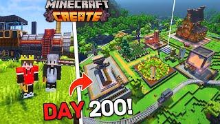 We Survived 200 Days in Create Mod in Minecraft (Hindi)