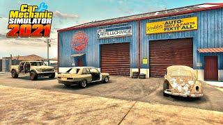 Restoration of all cars that were found in the Barn in Car Mechanic Simulator 2021