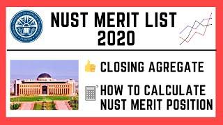 NUST MERIT LIST | NUST CLOSING AGGREGATE, MERIT POSITION & AGGREGATE CACULATOR, NUST ENTRY TEST