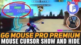 gg mouse pro premium new version mouse cursor show and hide problem solved #freefire  #ggmousepro