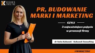 PR, BUDOWANIE MARKI i marketing - czyli 3 najważniejsze pojęcia w promocji firmy