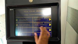 cara ambil duit di mesin ATM BSN