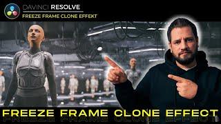 Davinci Resolve Freeze Frame Effekt | Clone Freeze Frame Tutorial