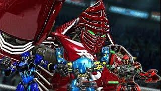 REAL STEEL PS3-The Executioner (Red NOISY BOY vs STEAMPUNK & PHOTON, JASPER, SEAHAWK) ЖИВАЯ СТАЛЬ