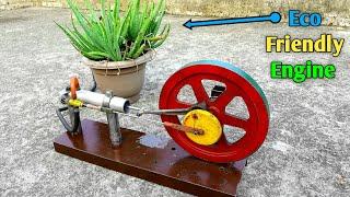 How To Make Eco Friendly Engine  || New Idea HomeMade Steam Engine