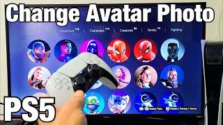 PS5: How to Change Avatar Photo / Picture