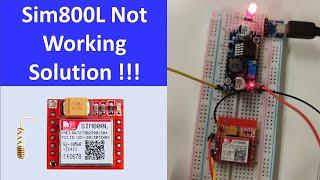 GSM Sim800L kit is not Working || Error Fixed || Arduino GSM SIM800L Tutorial || Arduino GSM