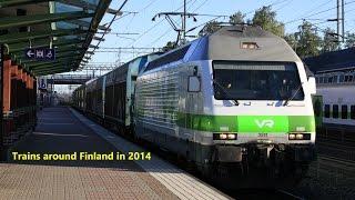 Trains around Finland in 2014 [FullHD]