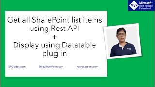 How to get all SharePoint list items using Rest API + Display using DataTables Plug-in