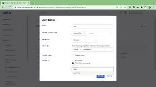 Adding Custom Claims to Token for Okta default authorization server