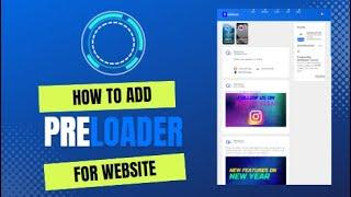 How To Make Website Preloader Using HTML CSS JS | Page Loading, Website Loading Animation | Bluebace