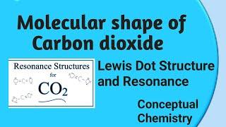 Molecular shape of CO2 || Resonance structure || lewis dot structure of CO2 || structure of CO2 ||