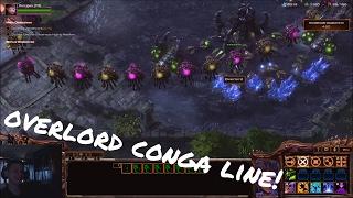 overlord conga line! (ultimate boredom) | Starcraft