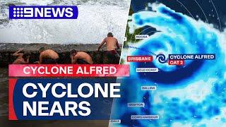 Tropical Cyclone Alfred: How the cyclone is tracking | 9 News Australia