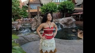 Meet and Greet With Princess Moana at Koi Pond ~ Aulani Disney Resort & Spa, Ko Olina, Hawai'i