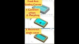 NX CAM|| FINISHING OPERATION|| FIXED AXIS GUIDE CURVE|| CONSTANT OFFSET|| MORPHING|| RACETRACK CURVE