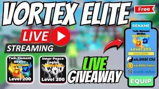 Roblox ninja legends twin bird Vortix elite pet giveaway live stream