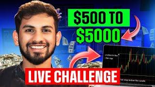 10 jan[ 3 Day ] CRYPTO USOIL XAUUSD LIVE TRADING The Smart Trader| 500 to 5000 usd challenge|