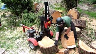 Splitting large timber rings