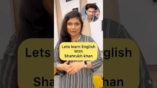 Learn English with Shah Rukh Khan| English vocabulary | Anju Jindal | New words in English