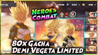 LANJUT 80x GACHA LIMITED MAJIN VEGETA & GOKU SS3 | Test Team VEGETA n GOKU  HEROES COMBAT