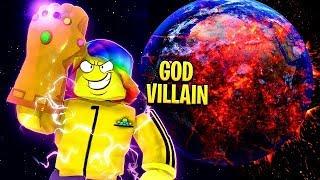 I Became a GOD VILLAIN and SNAPPED THE UNIVERSE with 1,000,000,000 DESTRUCTION (Roblox)