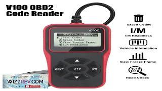 V100 OBD2 Code Reader EOBD OBD 2 Scanner Car Diagnostic Tools Digital Review