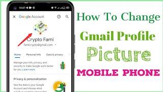 How To Change Gmail profile Picture in  Mobile  Phone  | Change Gmail Id Picture In Android