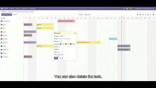 Gantt view for the Task of the Project (Odoo from version 16.0, 17.0,..)